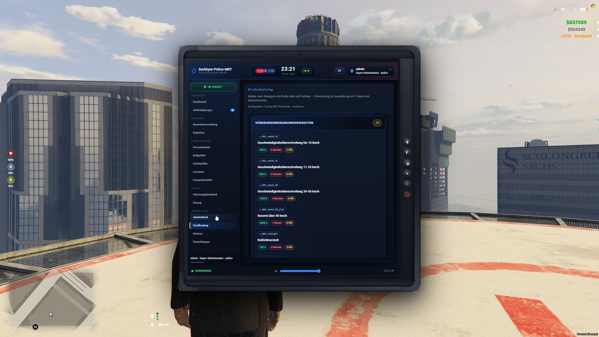 MDT — weiterer Screen